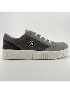 Airwalk Camino Mens Size 11 Gray White Suede Composite Toe Safety Work Shoes